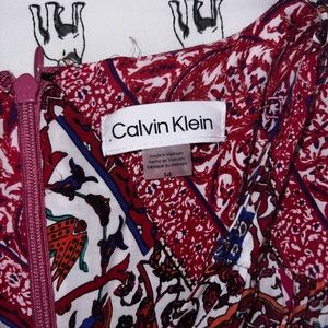 Clavin Klein purple multicolored, patterned dress